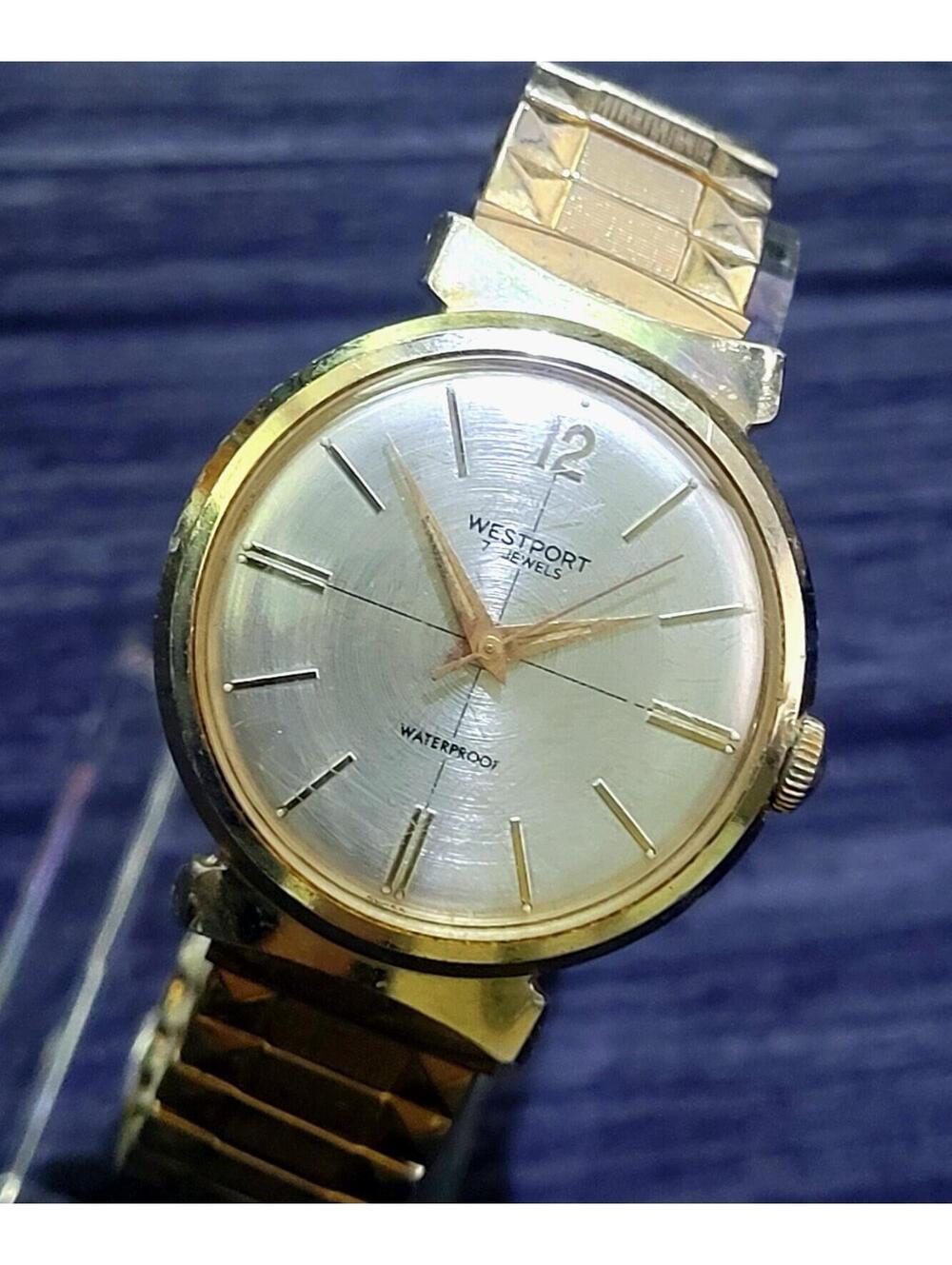 Rare Vintage Wesclox Westport Mechanical Mens Watch Runs